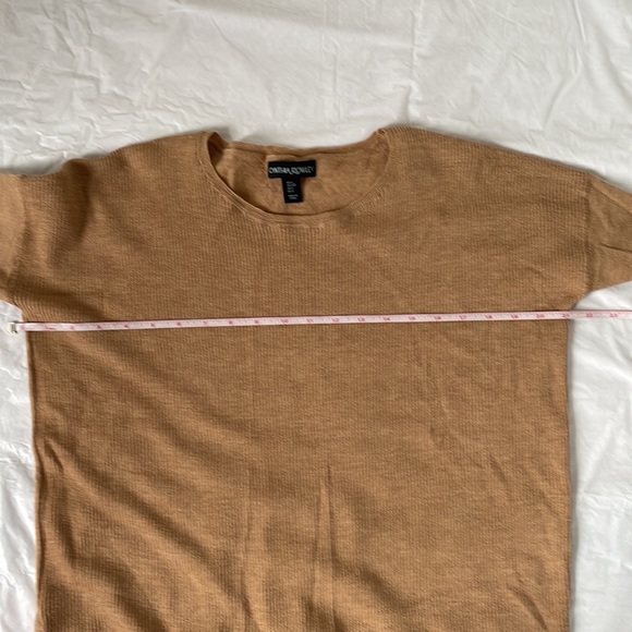 CYNTHIA ROWLEY Sweater with Long Sleeve Color-Light Brown Size- Small NWOT - Picture 6 of 12